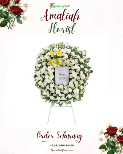 Krans Bunga Duka Cita di Babakan Penghulu